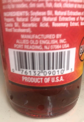 Sun Luck La Yu Chili Oil 5 oz Bottle