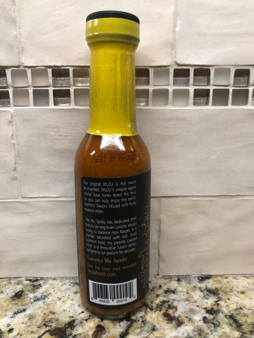 WUJU Original Hot Sauce 5 Oz Marinade Tropical Thai Caribbean Sweet heat flavor