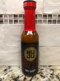 3 BOTTLES WUJU Extra Hot Sauce 5 Oz Marinade Tropical Thai Caribbean Sweet Heat Mango