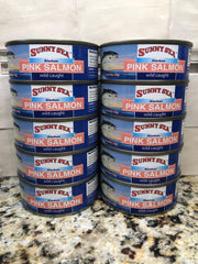 10 CANS Sunny Sea Wild Caught Alaskan Pink Salmon 5 oz Can Fish Omega 3