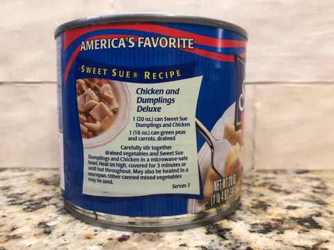 4 Cans of Sweet Sue Chicken & Dumplings, 20 oz