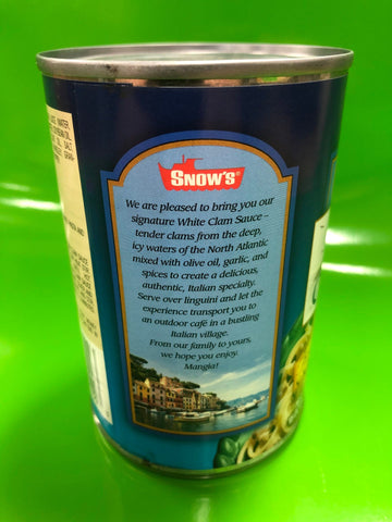4 Cans of Snow's By Bumble Bee Italian Style White Clam Sauce, 15 oz