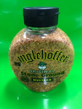 6 Bottles Inglehoffer Original Stone Ground Mustard 10 oz Squeezable Tumeric