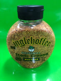 6 Bottles Inglehoffer Original Stone Ground Mustard 10 oz Squeezable Tumeric