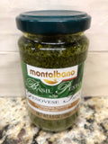 6 JARS Montalbano Basil Pesto alla Genovese Sauce 6.5 oz Pizza Fish Pasta