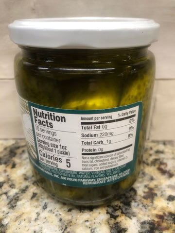 4 JARS Breckenridge Farms Kosher Dill Pickles 17 oz Jar Sandwich