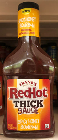 3 BOTTLES Frank's Red Hot Spicy Honey Bourbon Thick Sauce 14 oz Chicken Dip