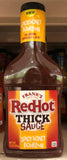 3 BOTTLES Frank's Red Hot Spicy Honey Bourbon Thick Sauce 14 oz Chicken Dip