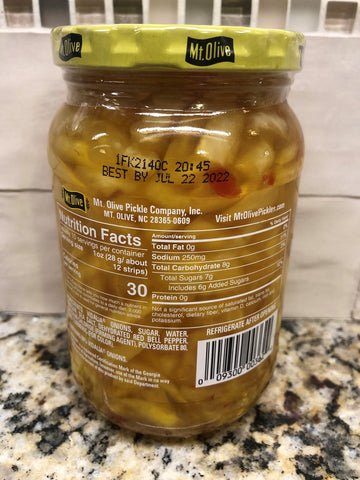 3 Jars of Mount Olive Simply Vidalia Onion Strips, 16 oz