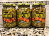 3 JARS Mount Olive Simply Relish Deli Style Dill Pickle Relish 16 oz Mt Sea Salt