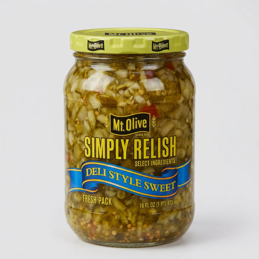 Mount Olive Simply Relish Deli Style Sweet Pickle Relish, 16 oz