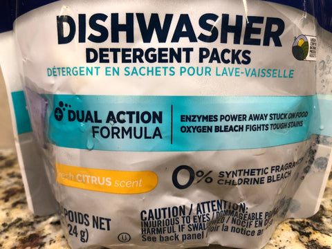 Seventh Generation Dishwasher Detergent Packs, Fresh Citrus, 18 count Pods