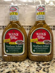 2 Bottles Ken's Steak House Lite Northern Italian Salad Dressing Marinade 32 oz