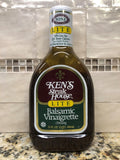 2 Bottles Ken's Steak House Balsamic Vinaigrette Salad Dressing Marinade, 32 oz