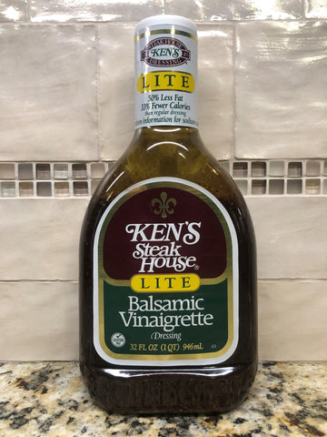 2 Bottles Ken's Steak House Balsamic Vinaigrette Salad Dressing Marinade, 32 oz