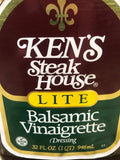 2 Bottles Ken's Steak House Balsamic Vinaigrette Salad Dressing Marinade, 32 oz
