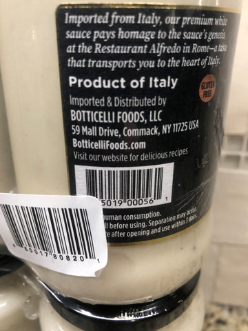 4 Jars Botticelli Premium Alfredo Sauce 14.5 oz Spaghetti Pasta Creamy Cheese