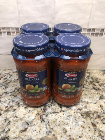 4 Jars Barilla All-Natural Marinara Sauce Spaghetti Lasagna Pasta