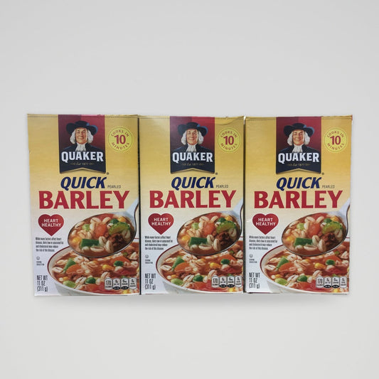 3 Boxes Quaker Quick Barley Heart Healthy Barley 11 oz