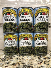 6 CANS Margaret Holmes Southern Style Mixed Greens 14.5 oz Can