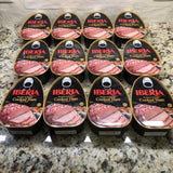 12 Iberia Boneless & Skinless Cooked Canned Ham 16oz (1LB.) dak picnic DOZEN