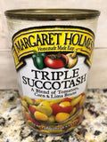 6 CANS Margaret Holmes Triple Succotash corn beans tomatoes 14.5 oz Can