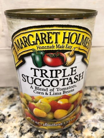 6 CANS Margaret Holmes Triple Succotash corn beans tomatoes 14.5 oz Can