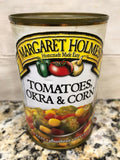 6 CANS Margaret Holmes Southern Style Tomatoes, Okra and Corn 14.5 oz Can