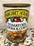 6 Cans of Margaret Holmes Southern Style Tomatoes, Okra and Corn, 14.5 oz