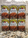 6 CANS Margaret Holmes Southern Style Seasoned Pinto Beans 15 oz Can