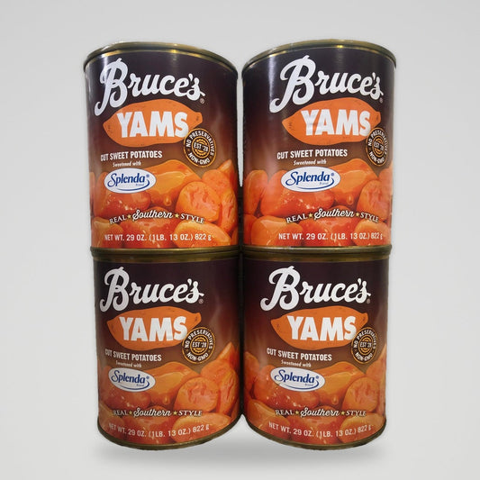 4 Cans of Bruce's Yams Cut Sweet Potatoes In Splenda, 29 oz