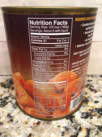 4 Cans of Bruce's Yams Cut Sweet Potatoes In Splenda, 29 oz