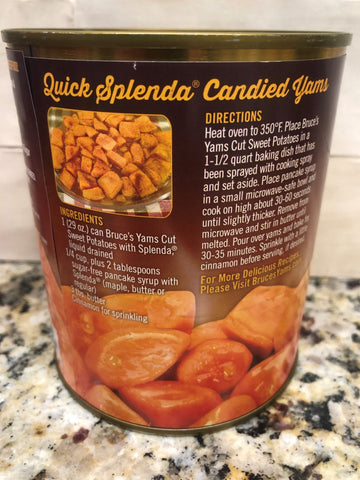 4 Cans of Bruce's Yams Cut Sweet Potatoes In Splenda, 29 oz