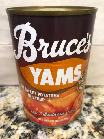 6 Cans of Bruce's Yams Cut Sweet Potatoes In Syrup, 15 oz
