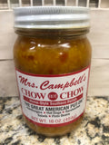 Mrs Campbell's Hot Chow Chow Onion Pickle Relish Pinto Beans