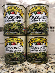 4 CANS Margaret Holmes Southern Style Seasoned Collard Greens 27 oz Can