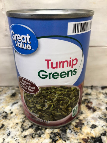 6 CANS Great Value Turnip Greens 14 oz Can Chili Soup Stew