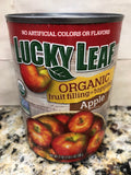 4 CANS Lucky Leaf Organic Apple Fruit Filling 21 oz Can Pie Turnover Topping