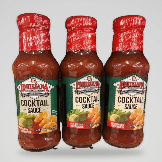 3 Bottles of Louisiana Fish Fry Cocktail Sauce, 10.5 oz