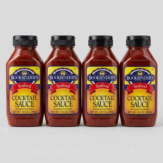 4 Bottles of Bookbinder's Cocktail Sauce Seafood, 10.5 oz
