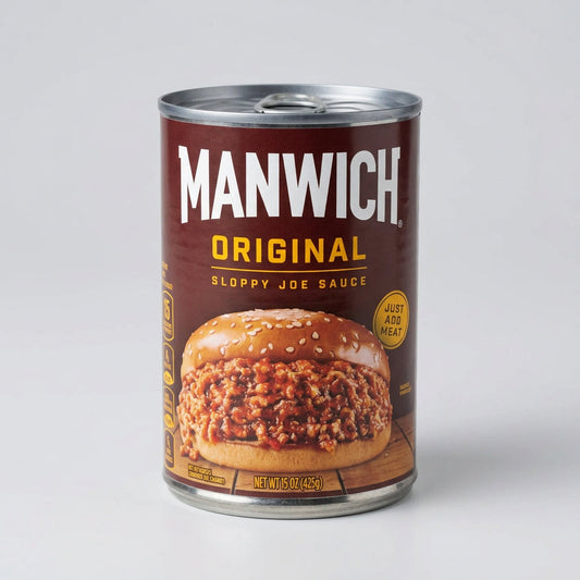 Manwich Original Sloppy Joe Sauce 15 oz Can Hamburger zero fat cholesterol