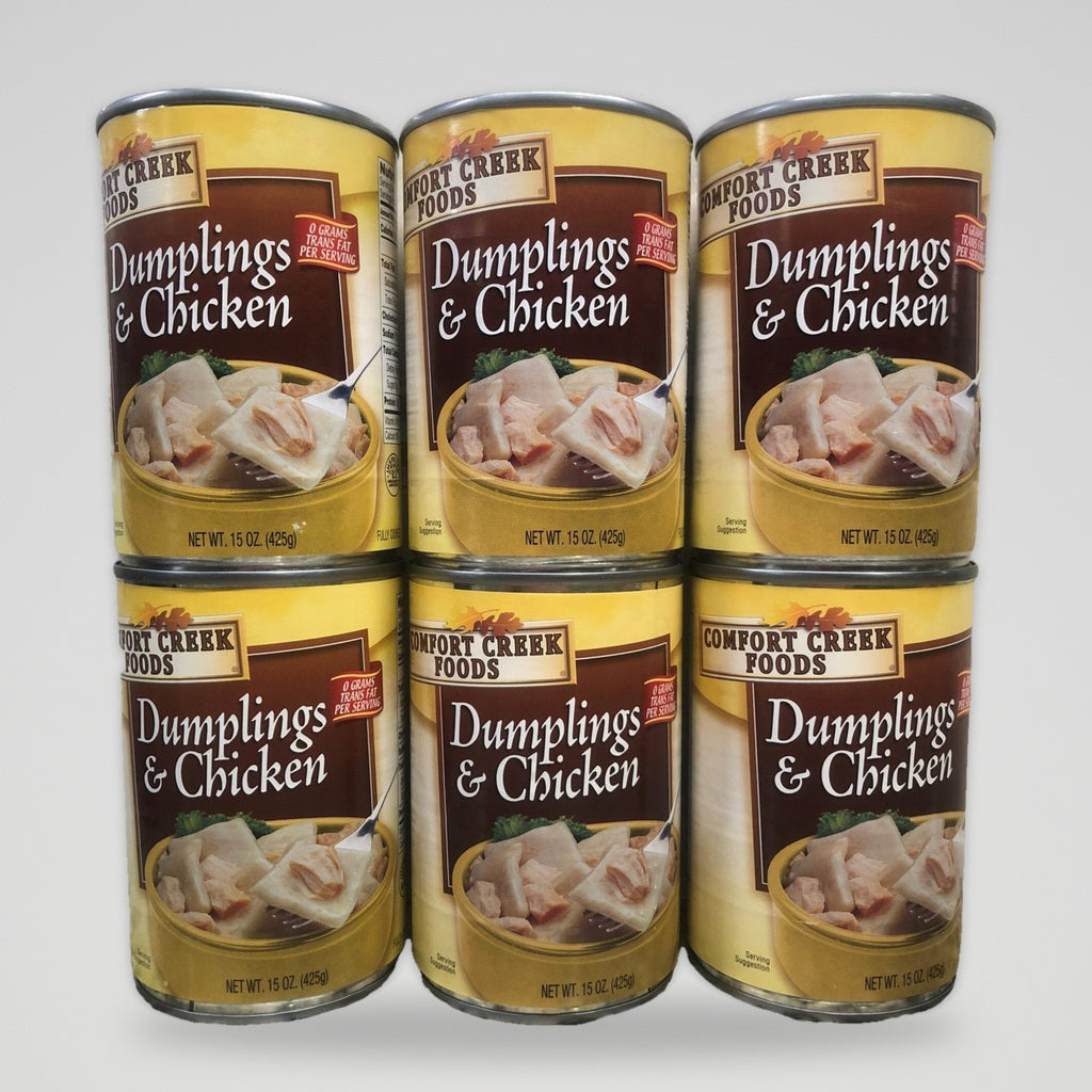 6 Cans of Comfort Creek Dumplings & Chicken, 15 oz
