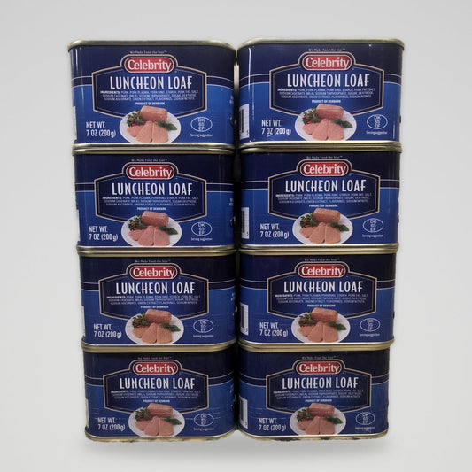 8 Cans of Celebrity Luncheon Loaf Meat, 7 oz