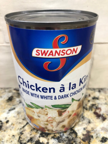 6 CANS Swanson Chicken á la King with White and Dark Meat Chicken 10.5 Oz