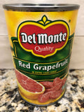 4 Cans of Del Monte Red Grapefruit in Extra Light Syrup, 15 oz