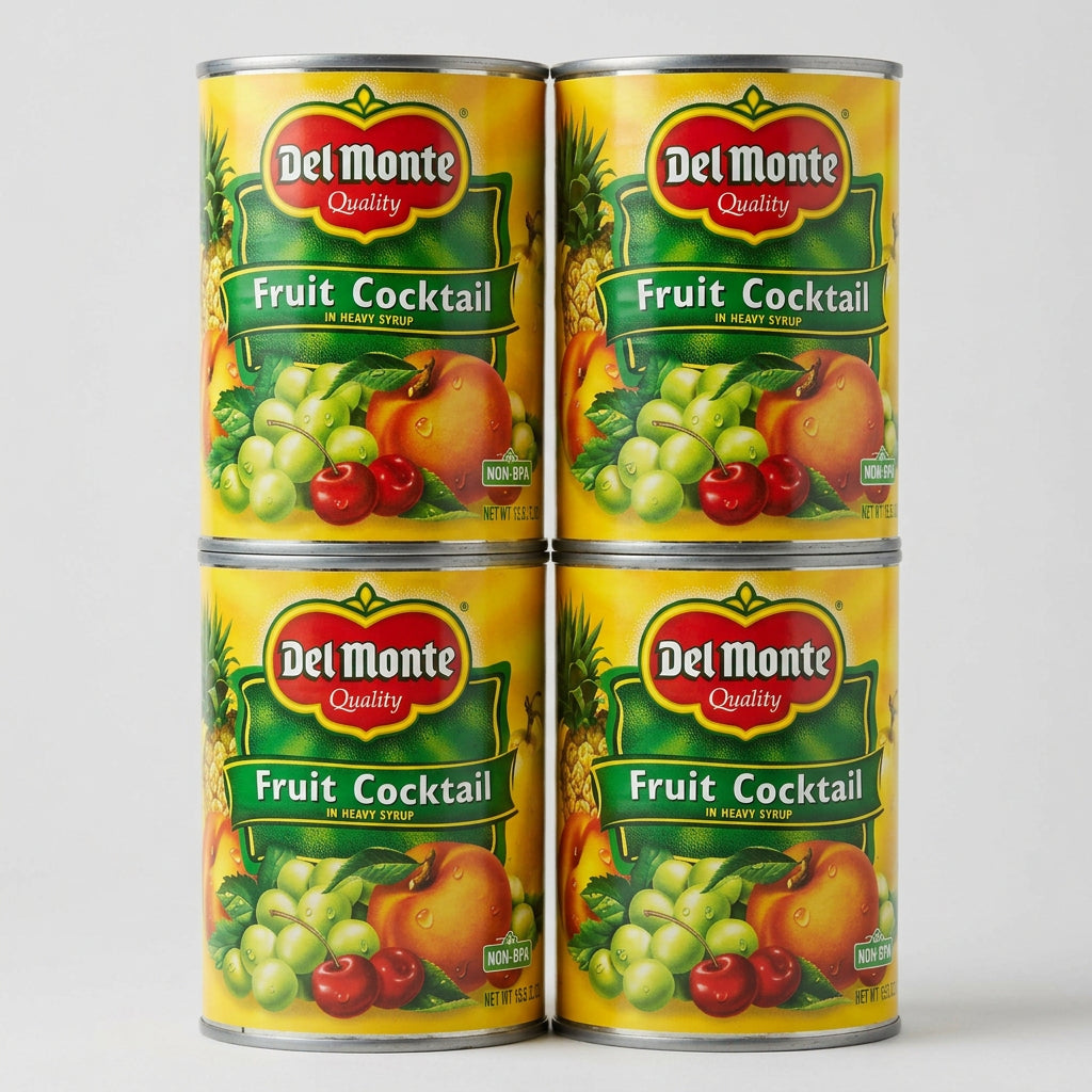4 Cans of Del Monte Fruit Cocktail, 15.25 oz