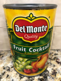 4 CANS Del Monte Fruit Cocktail 15.25 oz can Peach Pear Grape