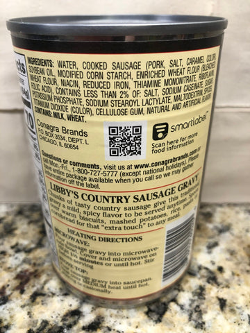 4 Cans of Libby's Country Sausage Gravy, 15 oz