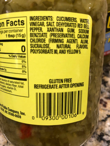 2 JARS Mount Olive Pickle Sweet Relish 16 oz Mt No Sugar Added Splenda