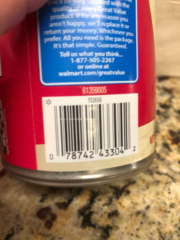 6 Cans Great Value Sweetened Condensed Milk 14 oz Can